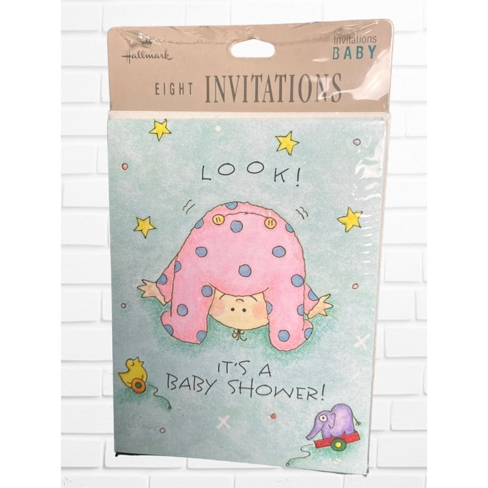 Hallmark‎ Invitation Cards Baby Shower "Look! It's A Baby Shower" 8 Count